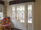 Leaded Glass Door