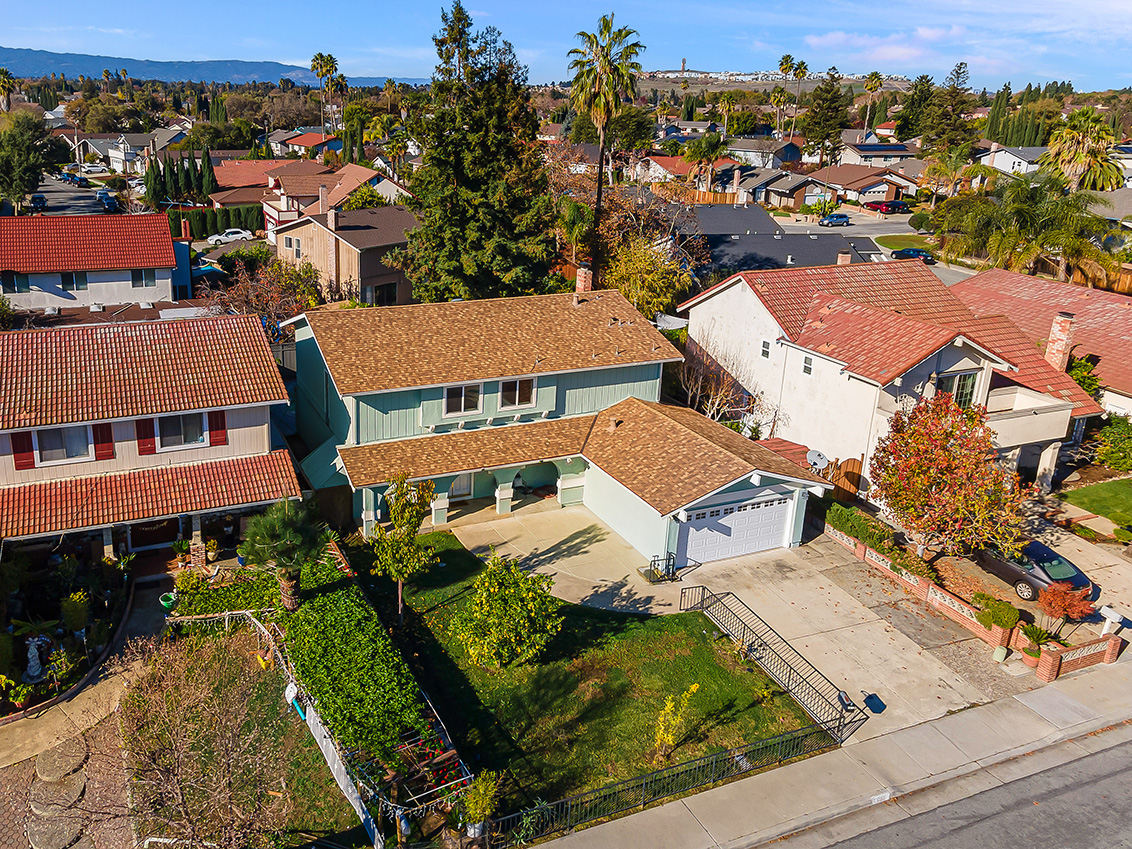 Aerial (A) picture - 4397 Stone Canyon Dr, San Jose 95136