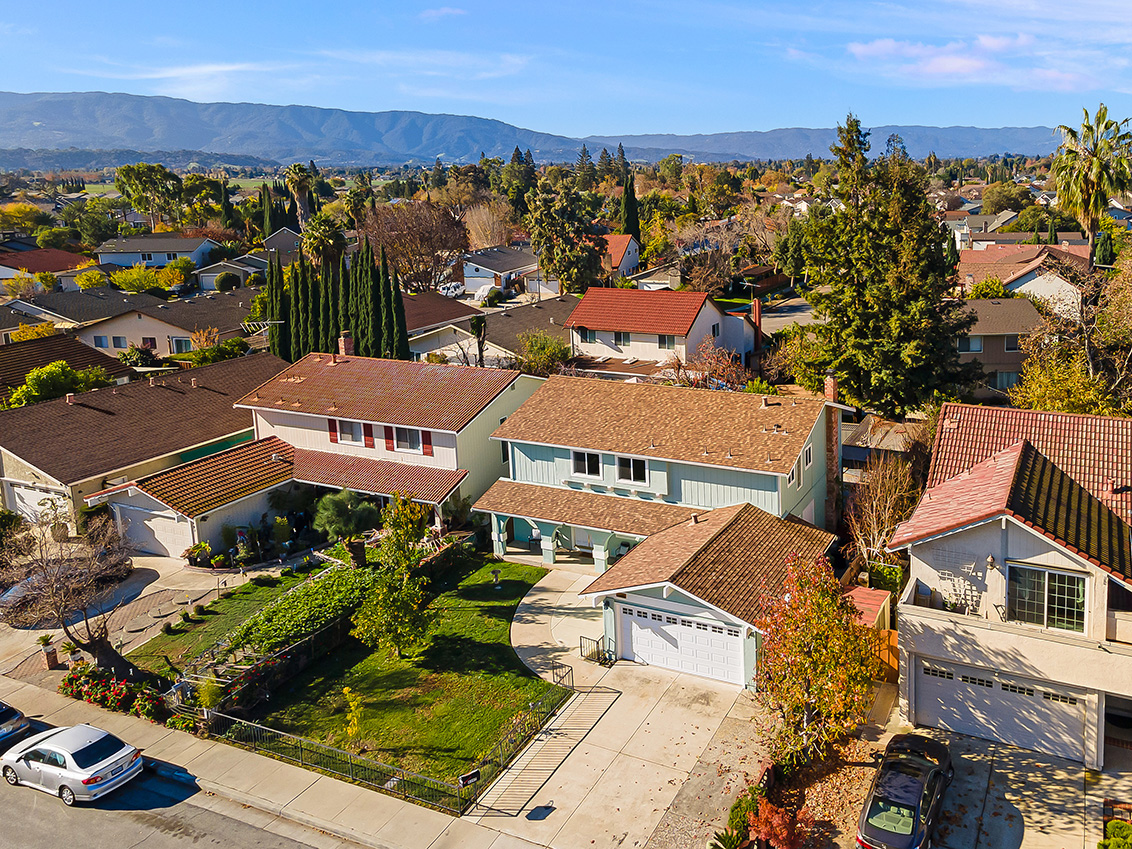 Aerial (D) picture - 4397 Stone Canyon Dr, San Jose 95136