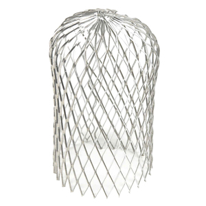Downspout leaf strainer.